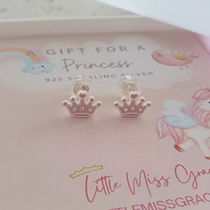 Children's crown earrings