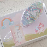 SB41 - Children's Unicorn Hair Brush in a gift shipping box