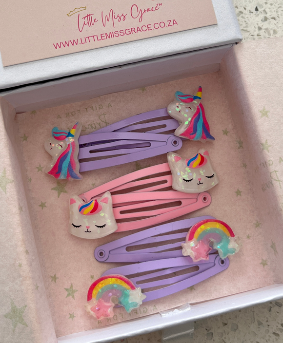 children's clip hair set gift