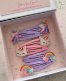children's clip hair set gift