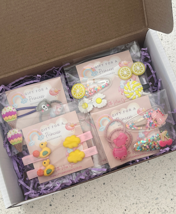 Children's assorted hair sets in a gift box