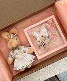 Mini Bunny with hair bands and clips 5
