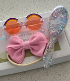 SB48 - Fun Gift Shipping Box with Assorted Unicorn Brush, Glasses and Head Band