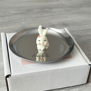 Easter Gift Personalized Trinket Tray for Baby Bangle or Jewellery (Manufacture Time:  7-10 Days)
