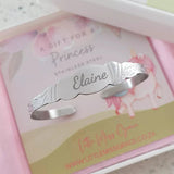 SB32 - Children's Personalized Baby Bangle with Bunny in a gift shipping box (K2 Design Bangle)