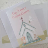 Baby dedication card