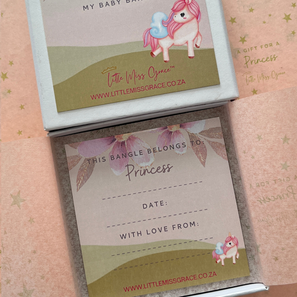 Keepsake Card and Gift Box (Can only be purchased with a baby bangle or bracelet)