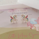 Children's unicorn earrings