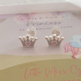 Children's crown earrings