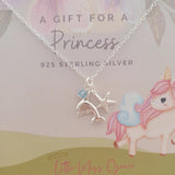 Silver children's dolphin necklace