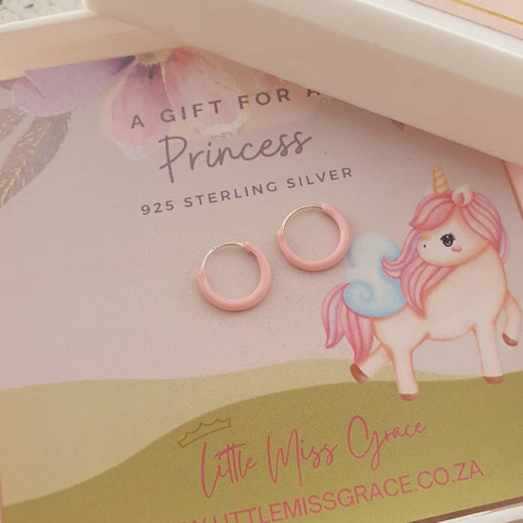 children's pink hoops