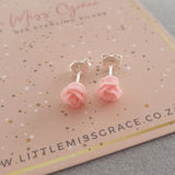 children's rose earrings