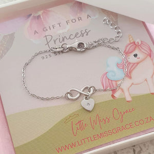 children's silver infinity bracelet
